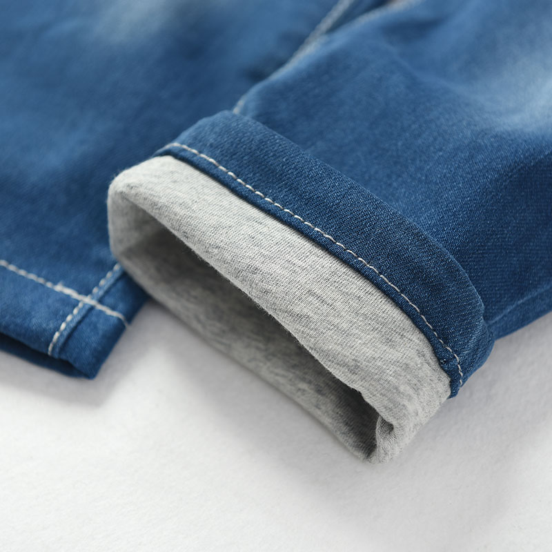 Cotton dệt kim trẻ em Quần jean đôi mùa thu quần mùa đông nam và nữ chân váy bò bé gái 