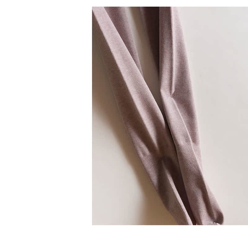 800D nữ cộng với nhung dày áp lực sọc dọc xà cạp chân đàn hồi, mỏng và ấm, mô hình mùa thu và mùa đông quần tất đẹp