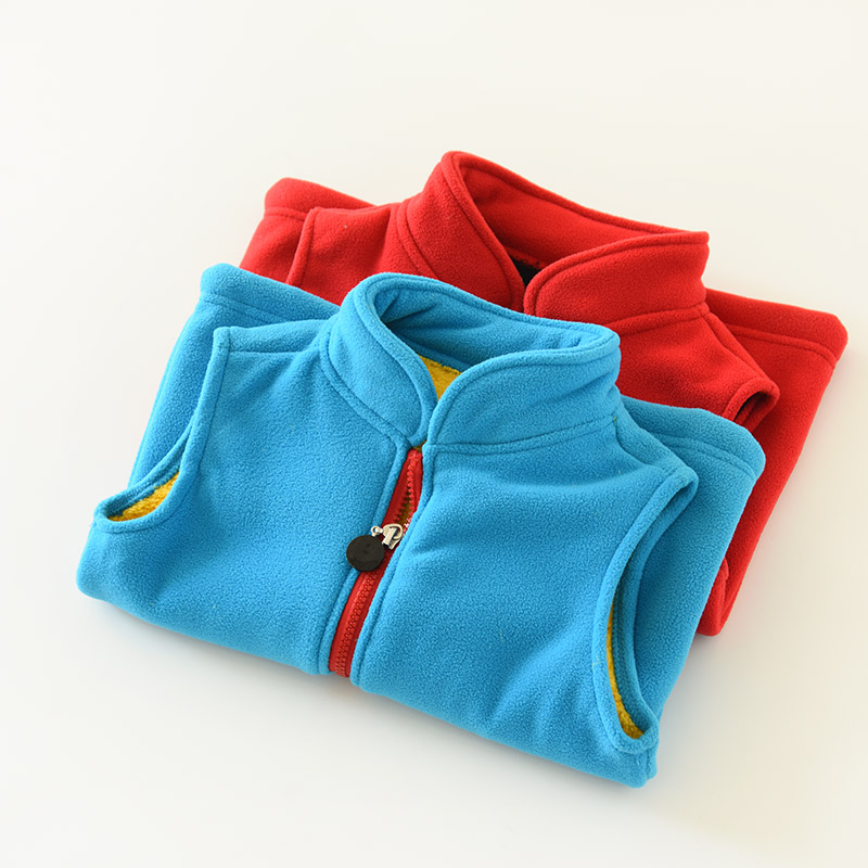 Tỷ lệ mặc sẽ cao của trẻ em lông cừu cộng với áo nhung nhung Cậu bé và cô gái ấm áp vest vest mùa thu và quần áo mùa đông áo gile cho bé trai