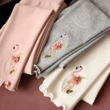 Детские хлопковые леггинсы, осенние штаны, облегающий крой