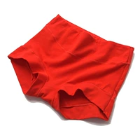 Красные цветные трусы, высокая талия