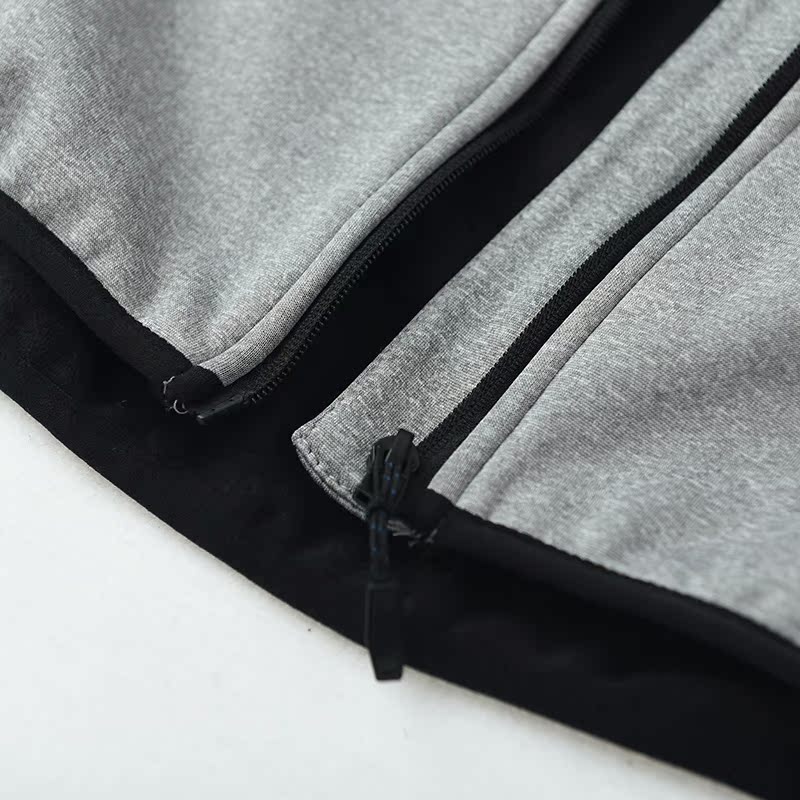 Áo khoác thể thao nam trùm đầu sang trọng Softshell Jacket Zipper thể thao hàng đầu mặc mùa đông áo
