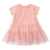 Бесплатная доставка, платье маленькой принцессы, детское платье с короткими рукавами из чистого хлопка, марлевое платье для девочек, дети маленького и среднего размера, тонкий стиль, летний стиль