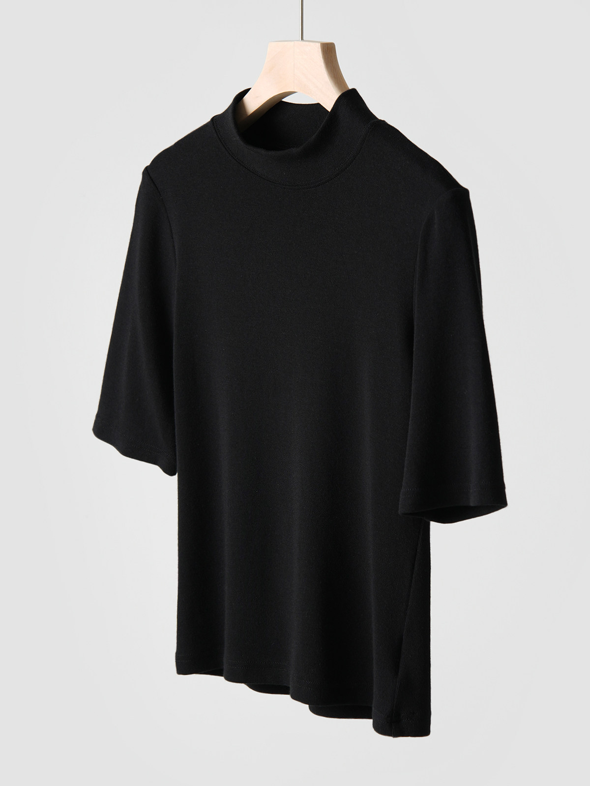 Нежный Мягкий клейкий мисс водолазка пятый из рукава свитер термостатический эластичность твердый теплый короткий рукав шаньдун Интернет магазин 