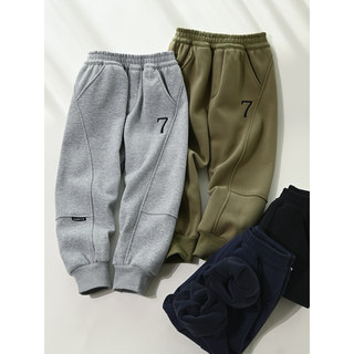 All-in-one velvet trousers, sweat pants, shuimu liangpin sweatpants