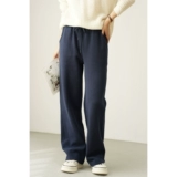 Мягкие комфортные маленькие бархатные однотонные осенние штаны, городской стиль