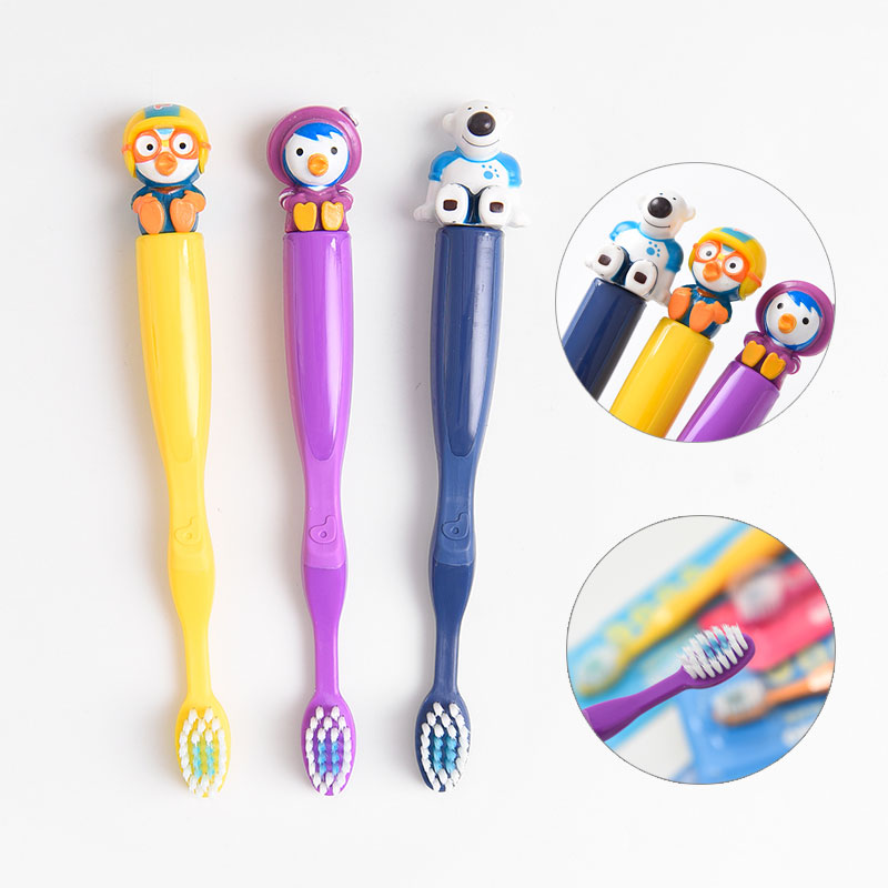 Imported from South Korea, Gelle Children's Toothbrush Double Bristle Double Clean Soft Hair Baby Baby