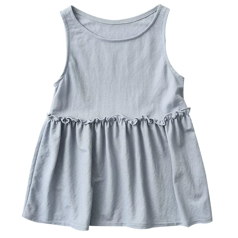 Children's thin sleevless dress sleevless