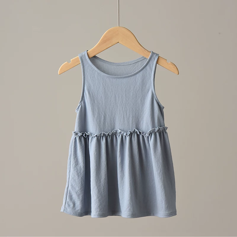 Children's thin sleevless dress sleevless