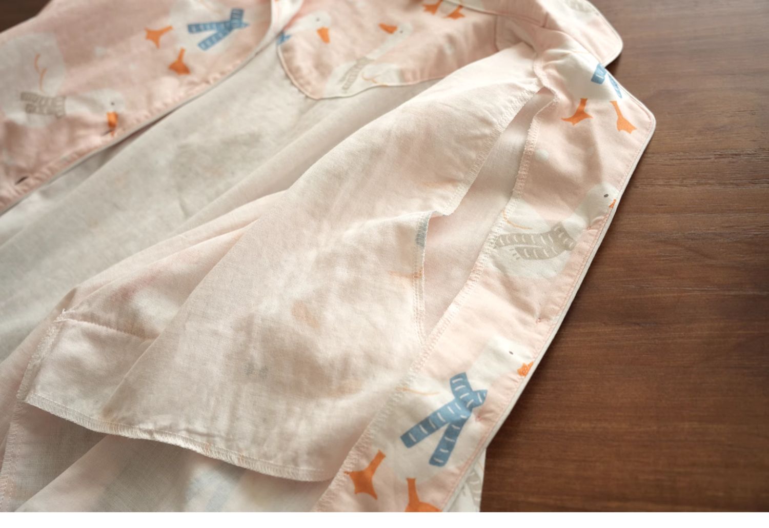 女士双层纱布纯棉月子服 哺乳睡衣 孕期产后宽松家居服套装春秋款 — 39