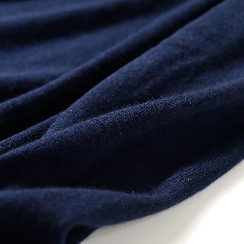 Áo len nam Half Turt Full cashmere Ấm áp mềm mại 糯 Màu đơn giản Áo len đơn giản Mùa đông mặc áo hoodie cặp