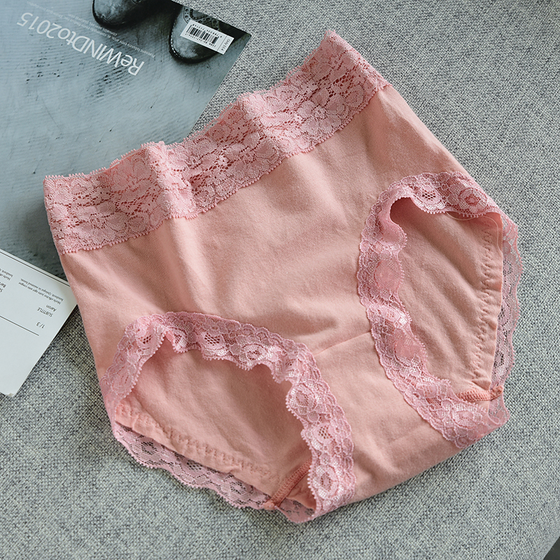 Phụ nữ cotton cao eo thiết kế đồ lót bụng ren đàn hồi boxer đồ lót gợi cảm thoải mái T quần lót cotton