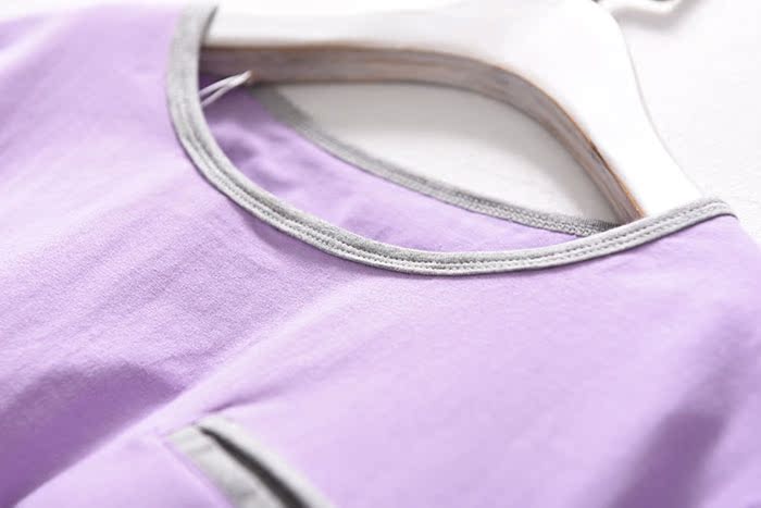 Quần áo nữ nhà quần áo phù hợp với bông đai ngực pad nhà quần áo ngọn quần hai mảnh do bo dep