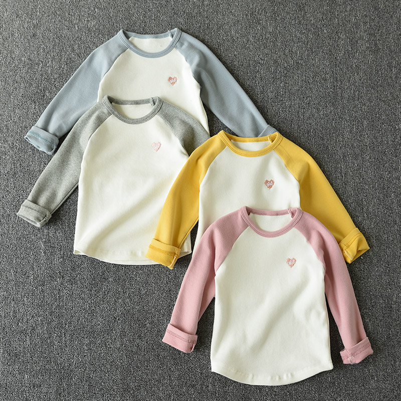 Áo thun cotton dài tay cho bé gái Áo phông bé gái áo thun trẻ em đẹp