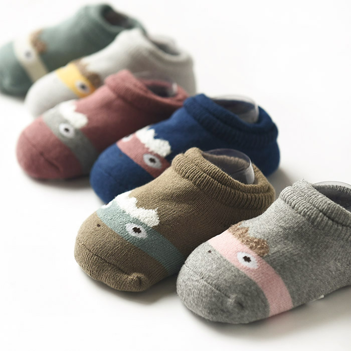 Vớ sàn dày, silicon chống trượt, vớ cotton dễ thương cho nam và nữ, vớ trẻ em cho nam và nữ, vớ mùa thu và mùa đông tất cho bé
