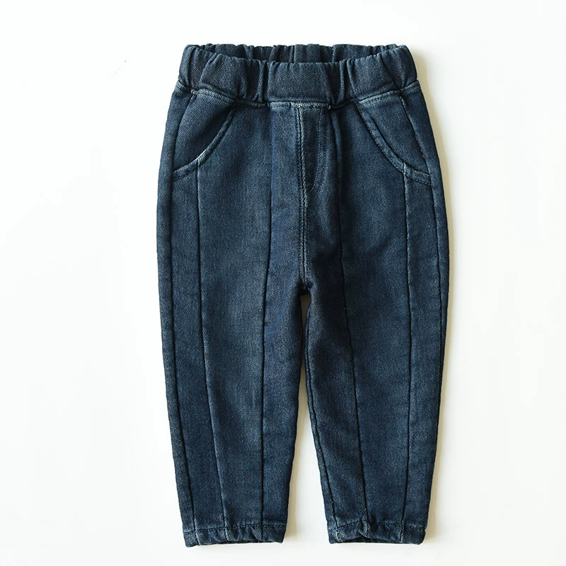 Quần jean dệt kim trẻ em Quần bé trai và quần rộng co giãn Quần Harlan Quần mùa thu shop trẻ em