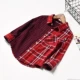 Mềm mại và thoáng khí thoải mái Trẻ em áo gạc hai lớp Áo sơ mi cotton dài tay cho bé trai thời trang bé trai