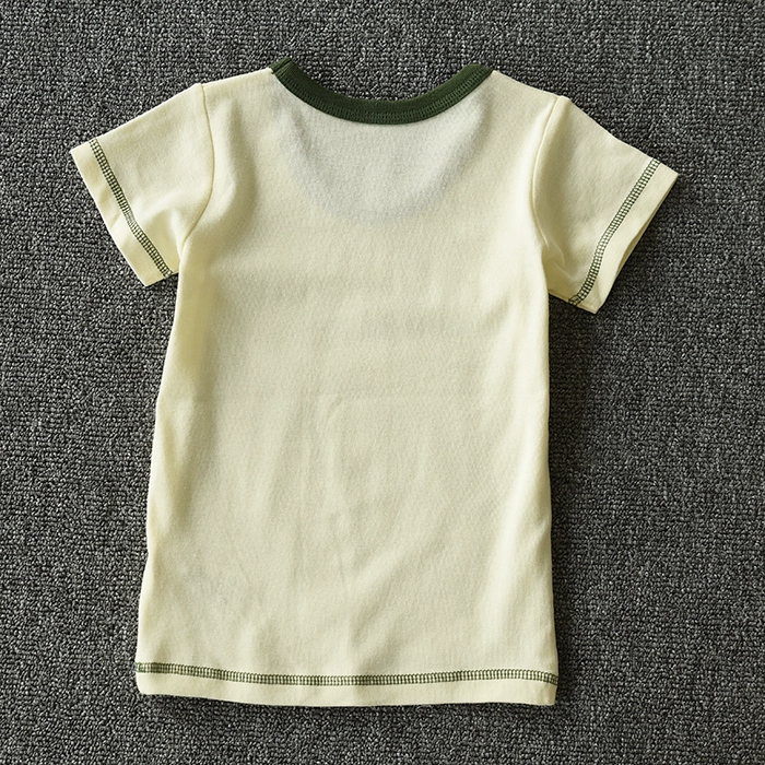 Xử lý mã bị hỏng Mềm mại và thoải mái Trẻ em cotton tay áo ngắn Bé trai và bé gái cổ tròn Áo phông trẻ em Quần áo mùa hè