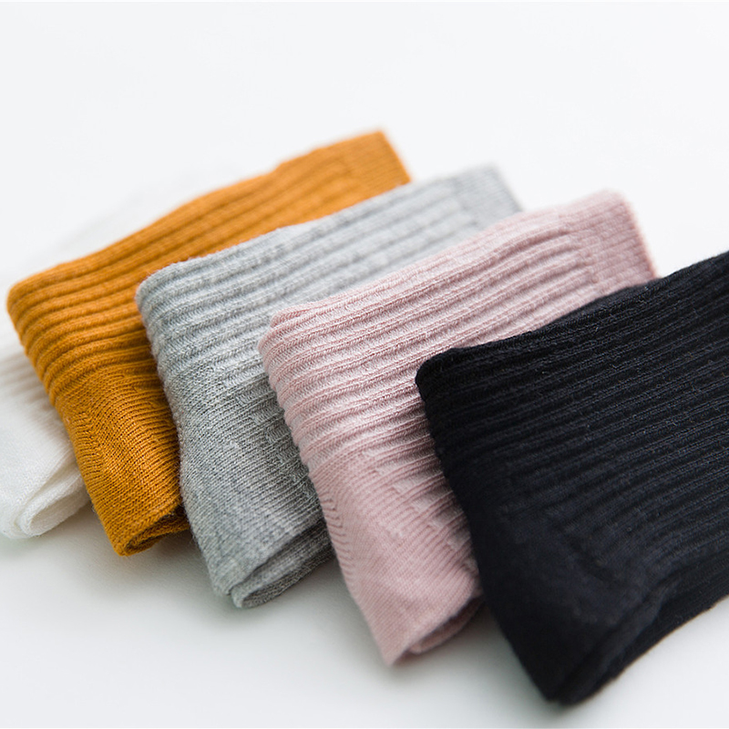 Trẻ em vớ cotton ống, bé trai và bé gái, vớ màu, thoáng khí và thoải mái quần tất 3d cho bé gái