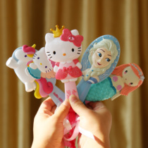 June 1 Christmas gift female Treasure Girl cute three-dimensional cartoon princess comb kitten air cushion comb safety comb