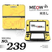 Nhãn dán máy giảm đau 3DSLL MỚI Phim màu dán 3DSLL cũ Mới và cũ ba nhỏ NEW3DS Pikachu 239 - DS / 3DS kết hợp