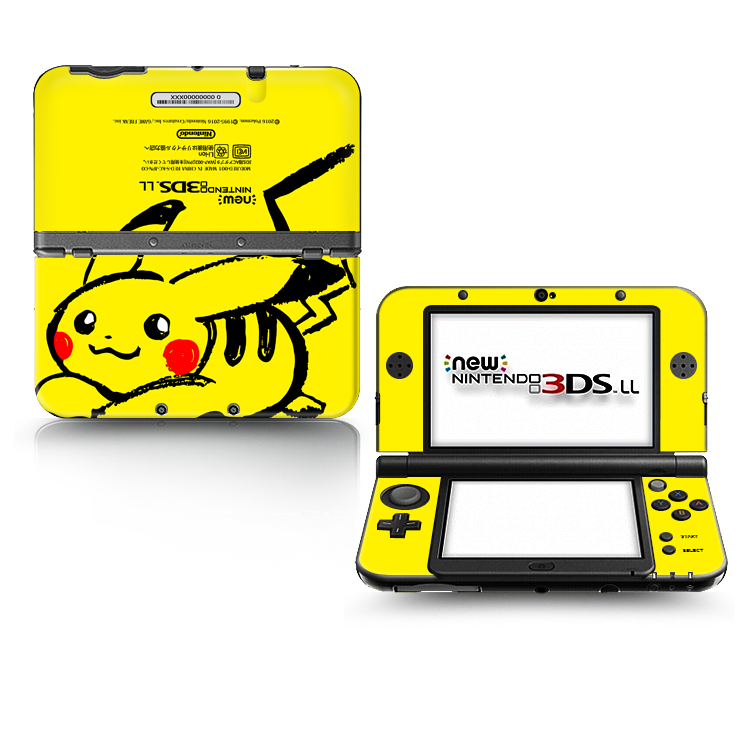 Nhãn dán máy giảm đau 3DSLL MỚI Phim màu dán 3DSLL cũ Mới và cũ ba nhỏ NEW3DS Pikachu 240 - DS / 3DS kết hợp miếng decal