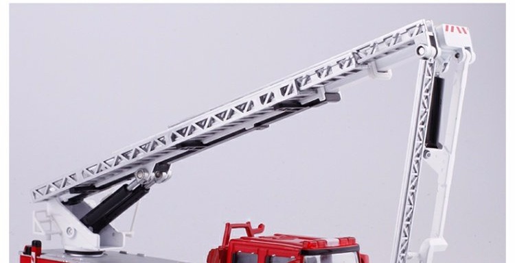 Xe cứu hỏa hợp kim KDW leo lên xe cứu hỏa gấp thang cứu hỏa kéo dài đến 40CM đồ chơi trẻ em - Chế độ tĩnh mô hình máy bay vietjet