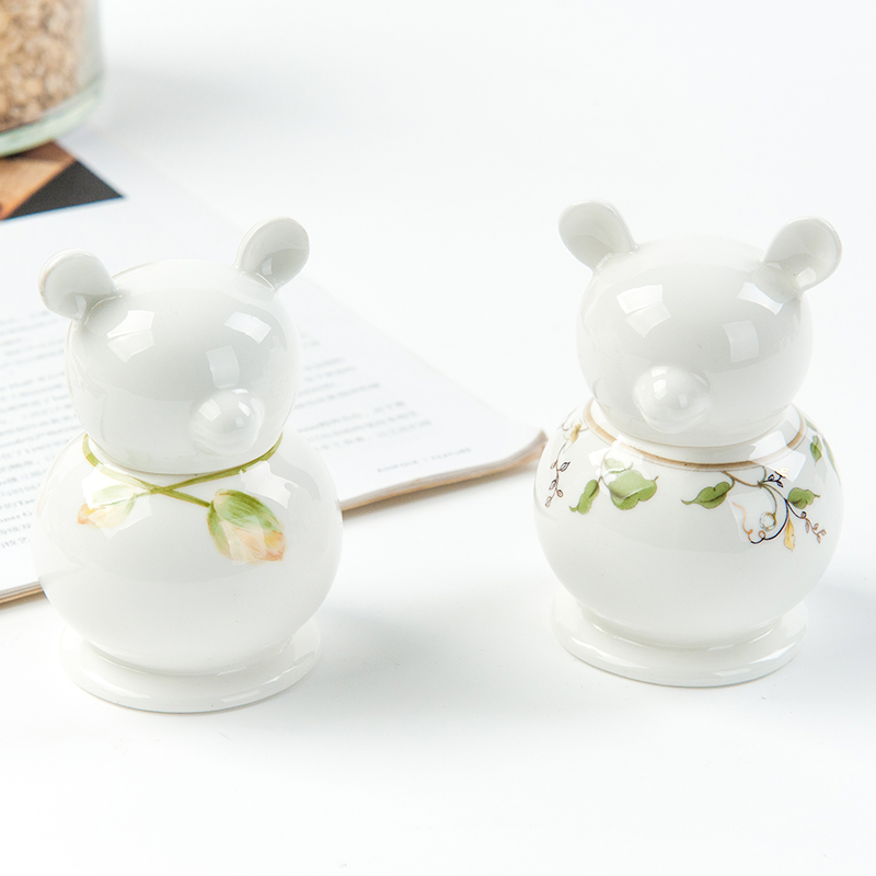 Colorful Bone China Porcelain Casual Toothpicks Box Tea Dining Cafe Hotels Cutlery Cutlery Cutlery Cutlery toothpicks Toothpicks Silo