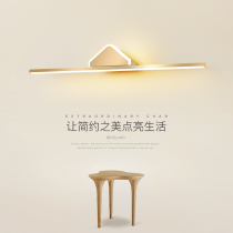 Golden simple modern mirror headlight bathroom wall lamp personalized creative Nordic dressing table led mirror lighting fixtures