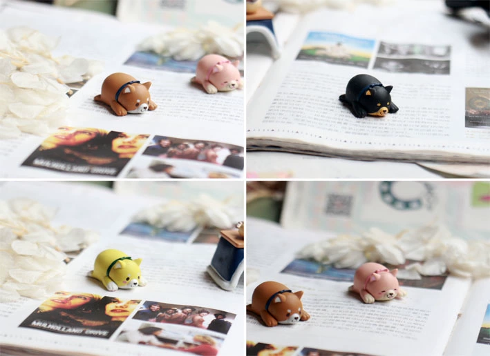Authentic sáng tạo dễ thương số lượng lớn xoắn trứng nảy mầm con chó con Shiba Inu mô hình đồ chơi máy tính để bàn trang trí búp bê trang trí - Trang trí nội thất trang trí nhà