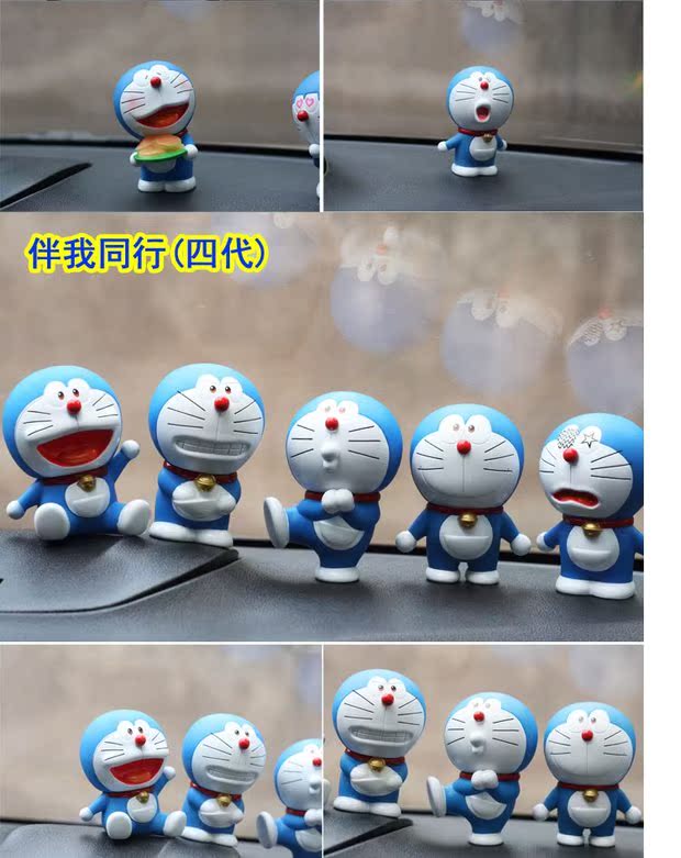 Doraemon xe trang trí búp bê sáng tạo phụ kiện xe hơi cung cấp mèo trang trí xe dễ thương phụ kiện xe hơi đồ chơi trang trí xe hơi