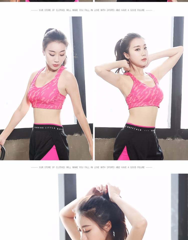 Áo ngực thể thao kích thước lớn chạy chống sốc 200 pounds chất béo mm vest nữ in ấn làm đẹp trở lại tập thể dục yoga đồ lót để tăng áo tập thể thao