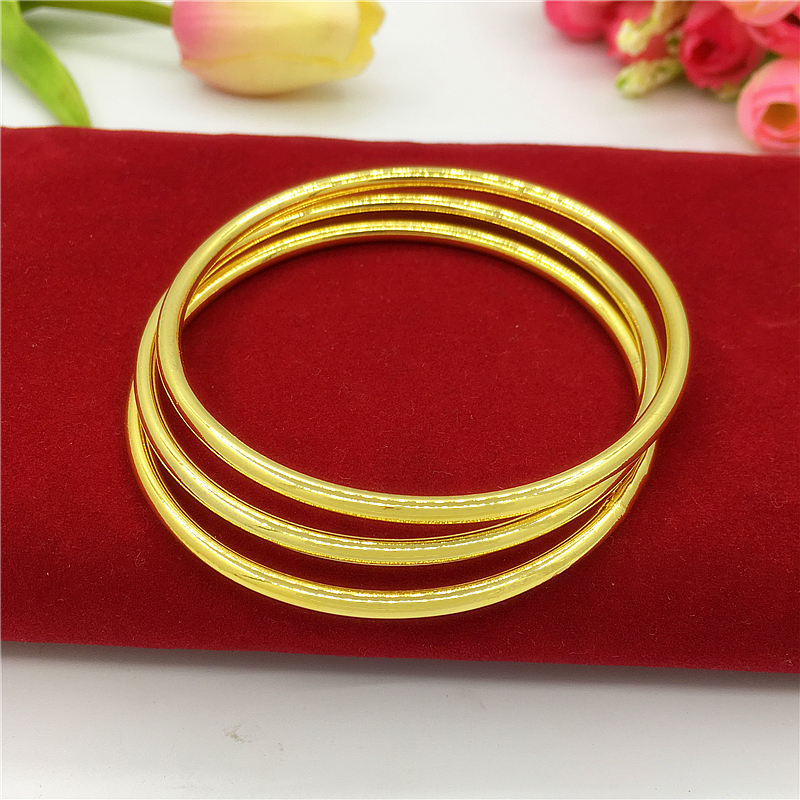 Vòng tay mạ vàng nữ không phai vàng giả trang sức quà tặng không thấm nước Rắn bóng mờ Việt Nam vòng tay vàng vòng tỳ hưu