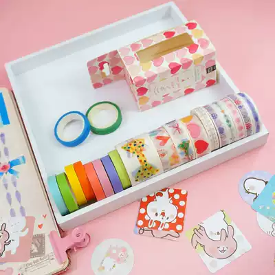 DIY photo album handmade decorative materials Hand account lace collage Fresh cute color photo fixing and paper tape