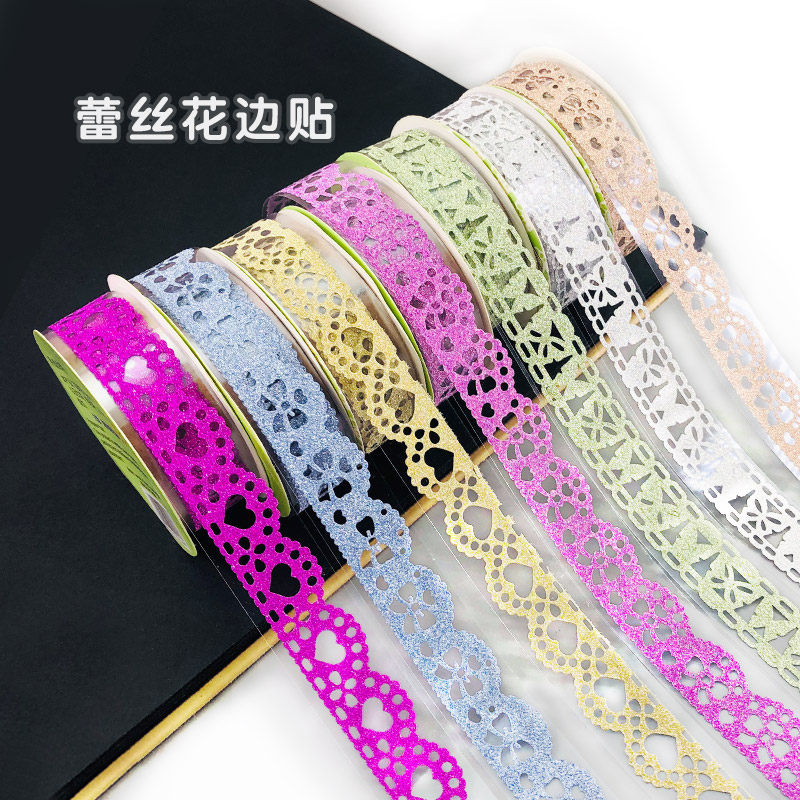 pvc lace DIY photo album making album paste tool material accessories decoration diy handmade photo album sticker