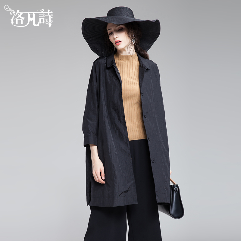 2022 - Spring new middle - aged mother's wear medium - long version of female temperament and leisure thin fashion coat