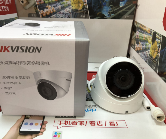 Hikvision 2 million network HD dome DS-IPC-T12V3-I POE 1080P IR camera