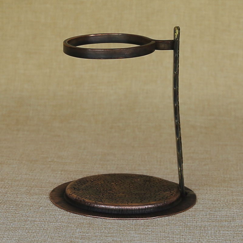 Pure Handmade Pure Copper Tea Drain Shelf Filter Tea Holder Tea Set Tea Filter Holder Justice Cup Tea Strainer Holder Tea Duct Accessories