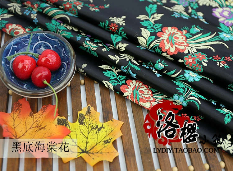 Hoa thổ cẩm hoa vải cao cấp trang phục vải sườn xám lụa jacquard vải quần áo vải lụa - Vải vải tự làm