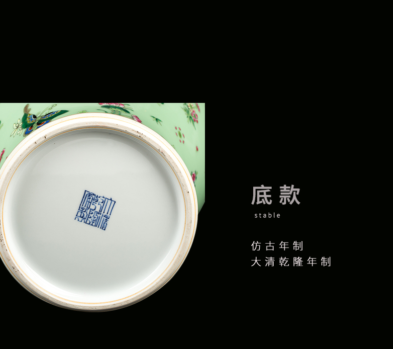 Jingdezhen ceramic retro classic butterfly general canned act the role ofing is tasted furnishing articles sitting room of the new Chinese style household porcelain