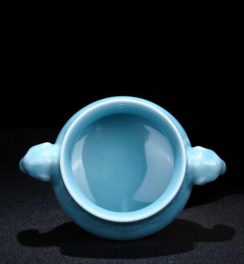 I and contracted home sitting room the bedroom in jingdezhen ceramics xiang xiang furnace to burn incense decorative crafts