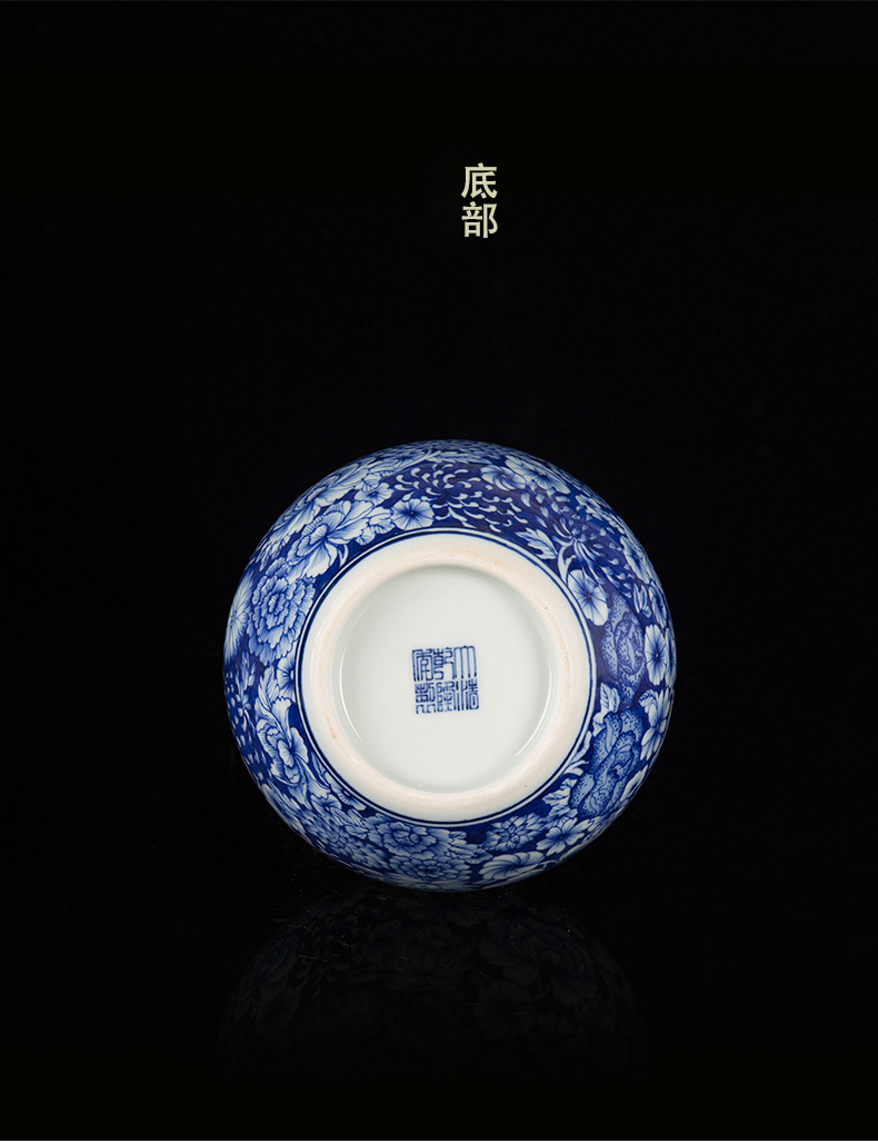 Jingdezhen ceramic tree furnishing articles sitting room home decoration arts and crafts porcelain vase of blue and white porcelain decoration