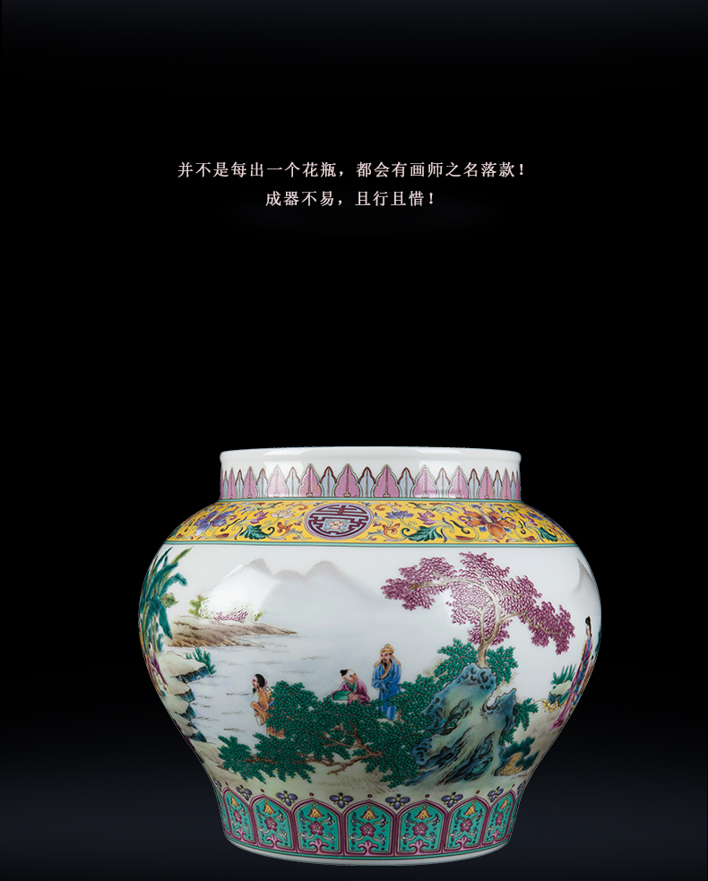 Jingdezhen ceramic new sitting room of Chinese style household furnishing articles I and contracted porcelain vase decorations decoration