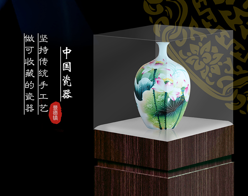 Jingdezhen ceramics furnishing articles household act the role ofing is tasted I and contracted famous masterpieces hand - made decorative vase in the living room