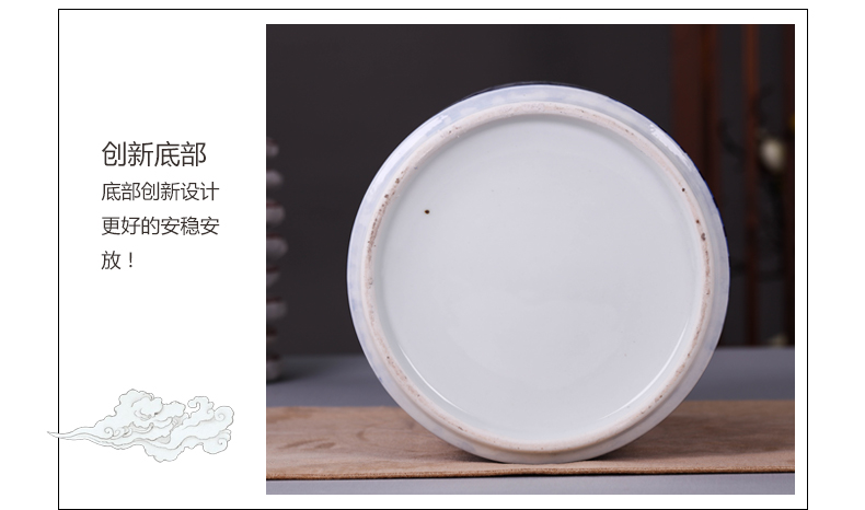 Jingdezhen ceramic tea storage POTS decoration furnishing articles home tea POTS sealed as cans POTS medium