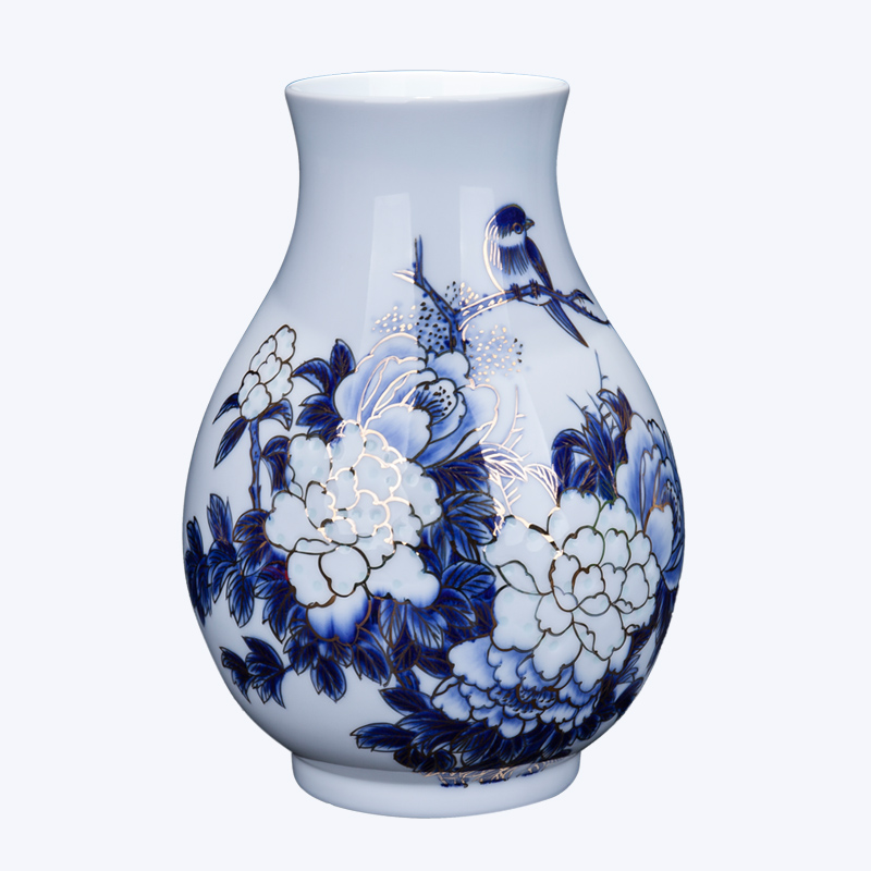 Jingdezhen ceramic I and contracted place to live in the sitting room porch light knife clay vase porcelain decoration