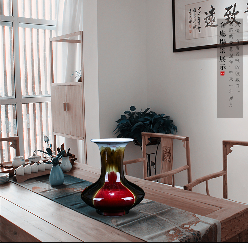 Jingdezhen ceramic three Yang kaitai, I and contracted vase decoration furnishing articles home sitting room flower arranging opening gifts