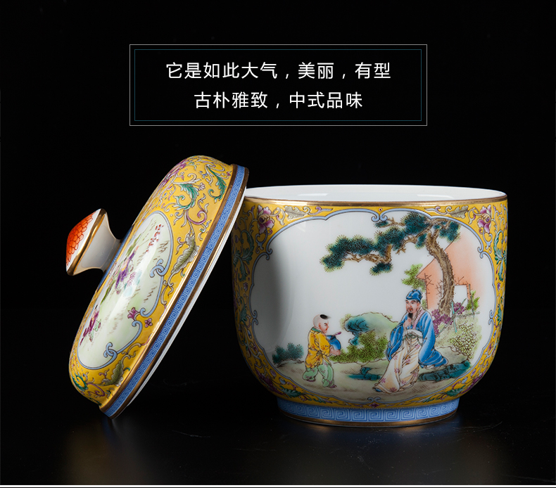 Jingdezhen ceramic checking sugar daddy figure vase wine accessories furnishing articles household porcelain decoration process