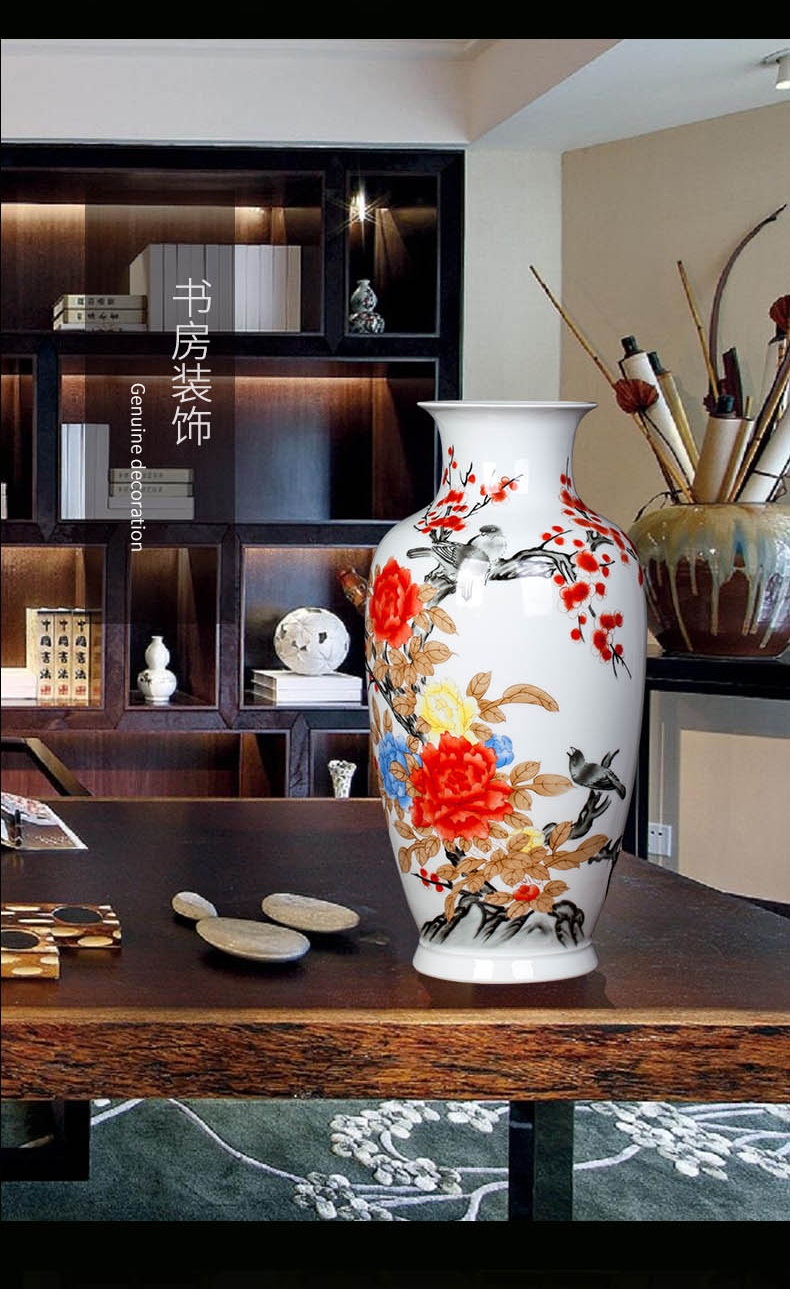 Jingdezhen ceramic sitting room porch TV ark adornment Chinese porcelain vase TV ark, furnishing articles household act the role ofing is tasted