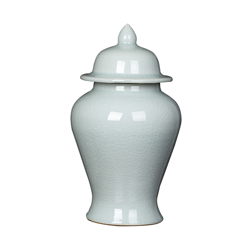 Jingdezhen ceramic crack glaze vase general household adornment furnishing articles of Chinese style living room porch craft porcelain